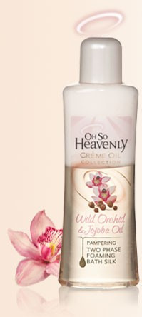 OH SO HEAVENLY Crème Oil Wild Orchild &amp; Jojoba Oil Bath Silk