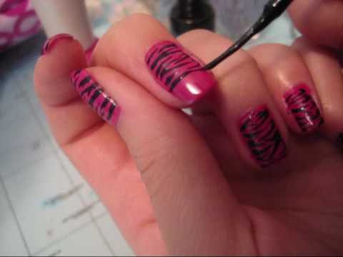 Read more about the article Tutorial: Hot Pink Zebra Nail Design