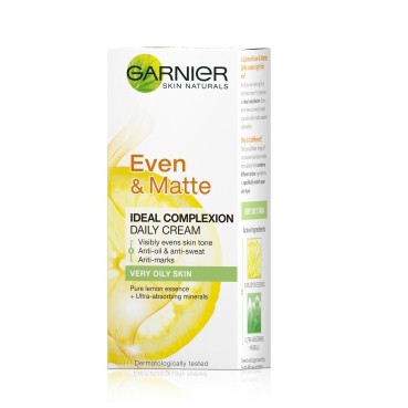 Read more about the article Garnier Even and Matte Ideal Complexion Daily Cream for Very Oily Skin