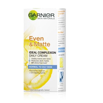 Read more about the article Garnier Even and Matte Ideal Complexion Daily Cream for Normal to Oily Skin