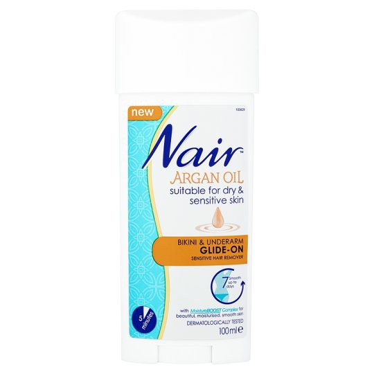 Read more about the article Nair Argan Oil bikini and underarm glide-on sensitive hair remover