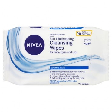 Read more about the article Nivea 3-in-1 refreshing cleansing wipes for face,eyes and lips