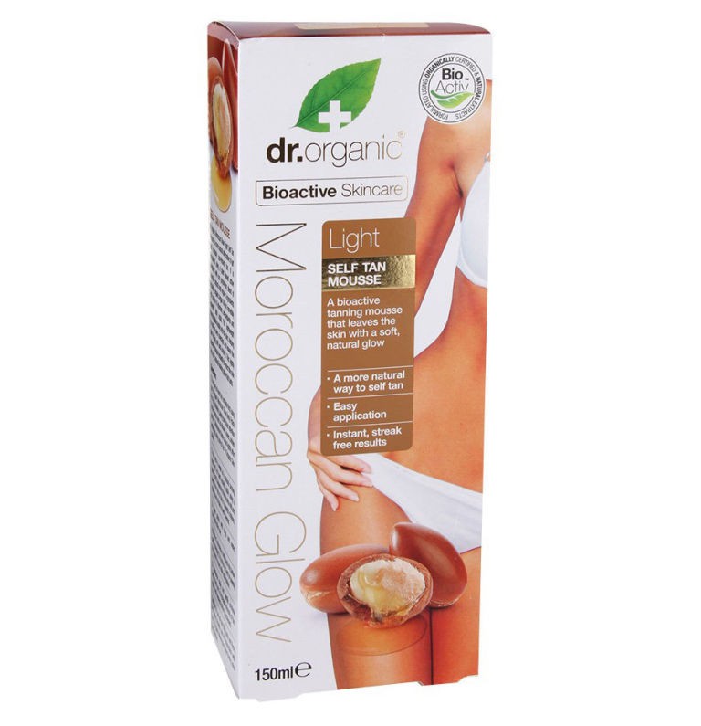 Read more about the article Dr Organic Moroccan glow self-tan mousse