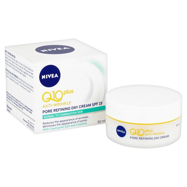 Read more about the article Nivea Q10 plus pore refining day cream SPF 15