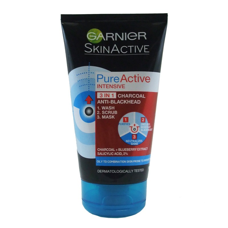 Read more about the article Garnier Pure Active Intensive 3-in-1 Charcoal Anti-Blackhead cleanser