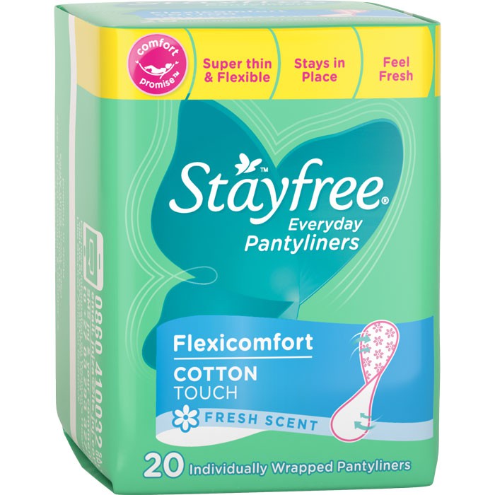 Read more about the article Stayfree Everyday Pantyliners – Flexicomfort Cotton Touch