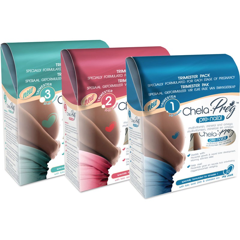 Read more about the article Chela-Preg Pre-Natal Trimester Packs