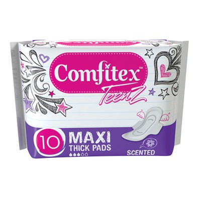 Read more about the article Comfitex Teenz Cotton Soft Maxi Pads, Scented or Unscented