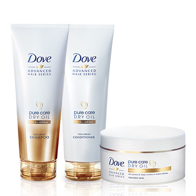 Read more about the article Dove Advanced Hair Series Pure Care Dry Oil Range